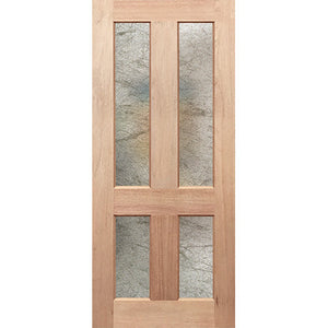 Colonial 4G Entrance - Low-E Clear, Rice Paper & 6.5mm Hush Clear