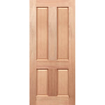 Colonial 4 Panel Door with Traditional Wooden Look