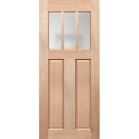 Colonial Classic 3L 3-panel translucent style timber door