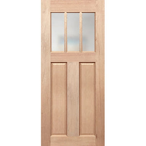 Colonial Classic 3L 3-panel translucent style timber door