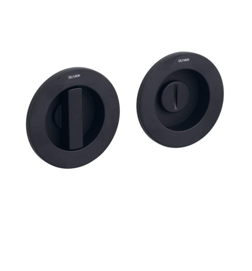 Two black round objects with 'Olixar' branding on a white background