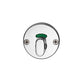 1370 Series P.Ind Oval Turnknob Escutcheon Surface Mounted | AMS Doors
