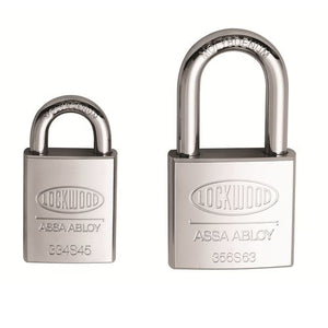 356M – 356S Series Padlocks / 63mm Stainless Steel Body / 11mm Diameter Shackle & Keyed Options