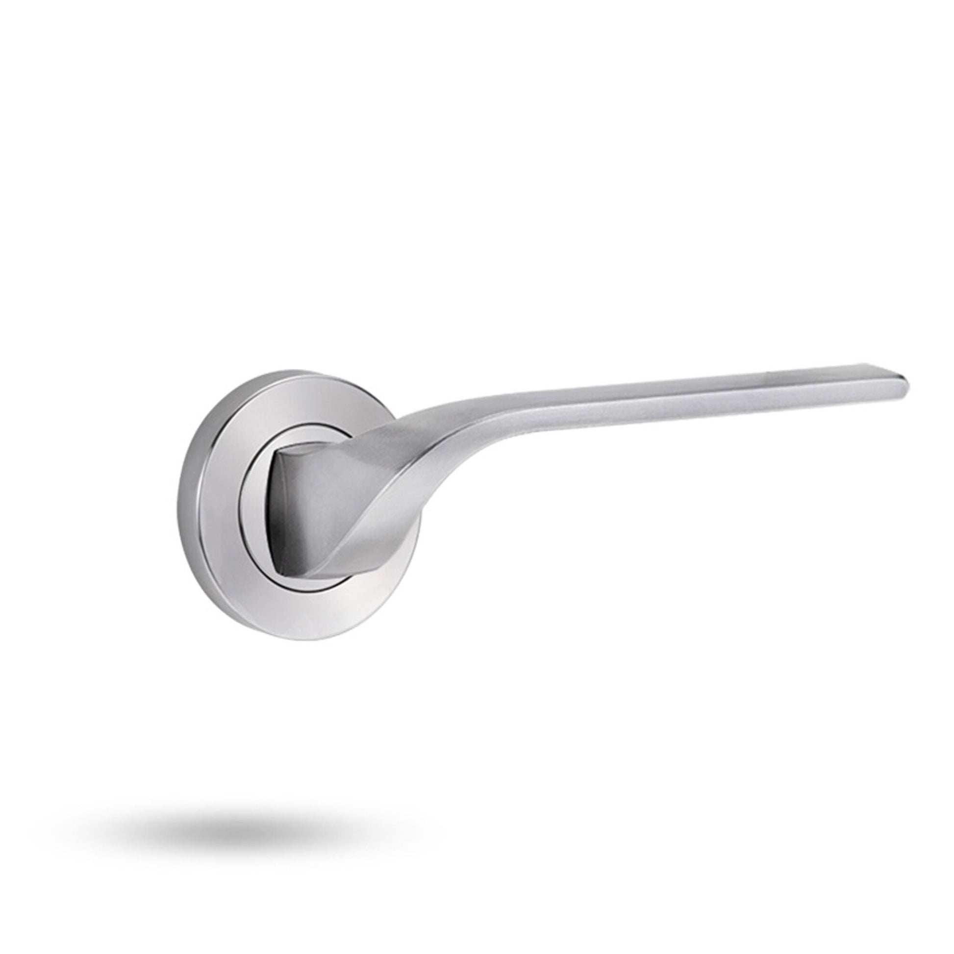Symphony EXT Round Rose Fixed Half Set & Lever Options | AMS Doors