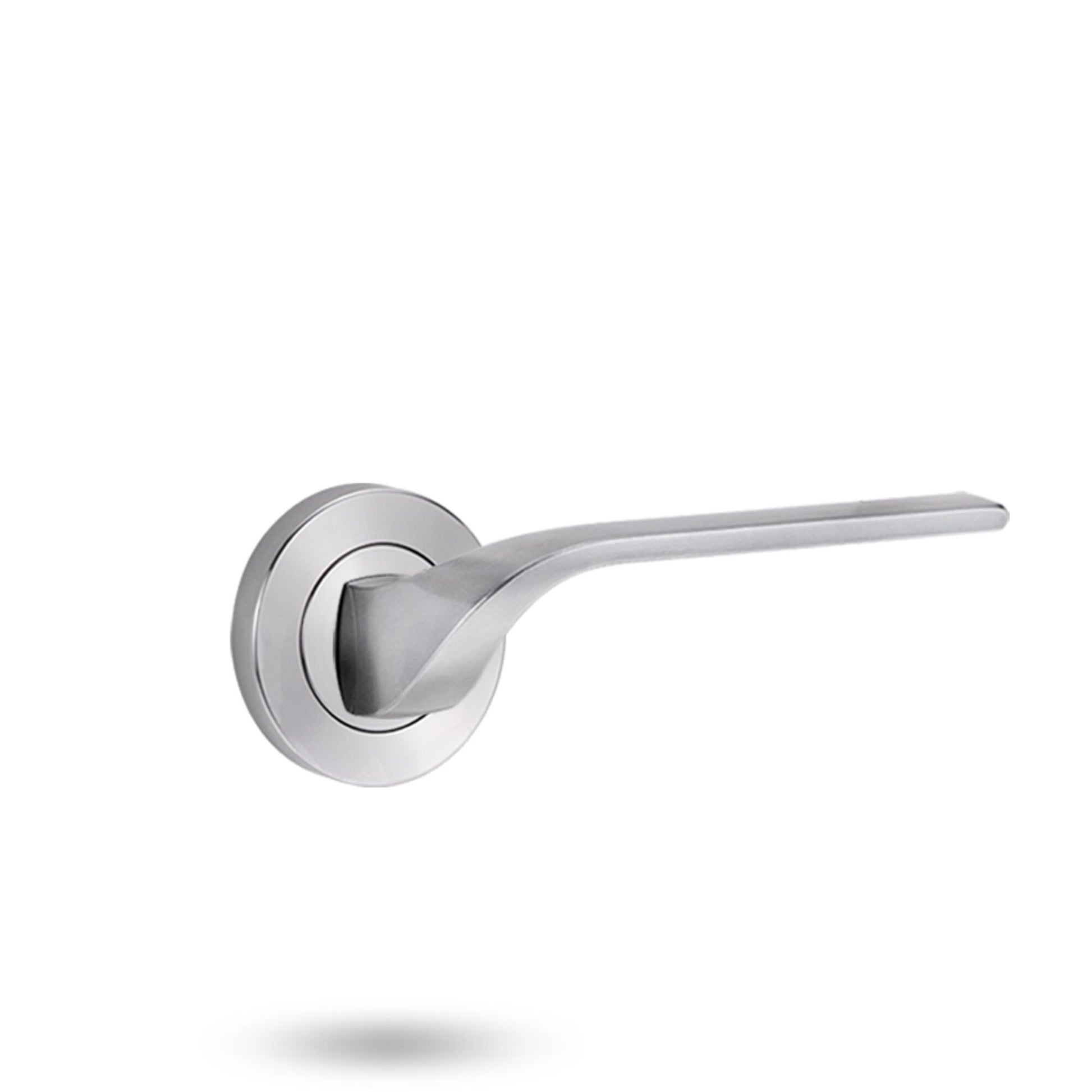 Symphony EXT Round Rose Fixed Half Set & Lever Options | AMS Doors