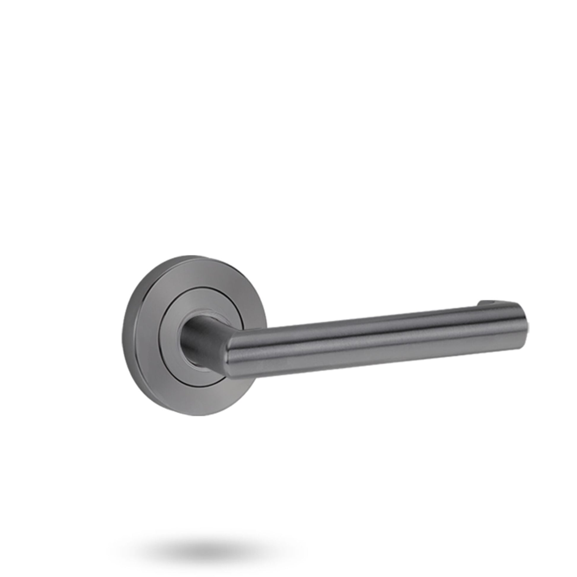Symphony EXT Round Rose Fixed Half Set & Lever Options | AMS Doors