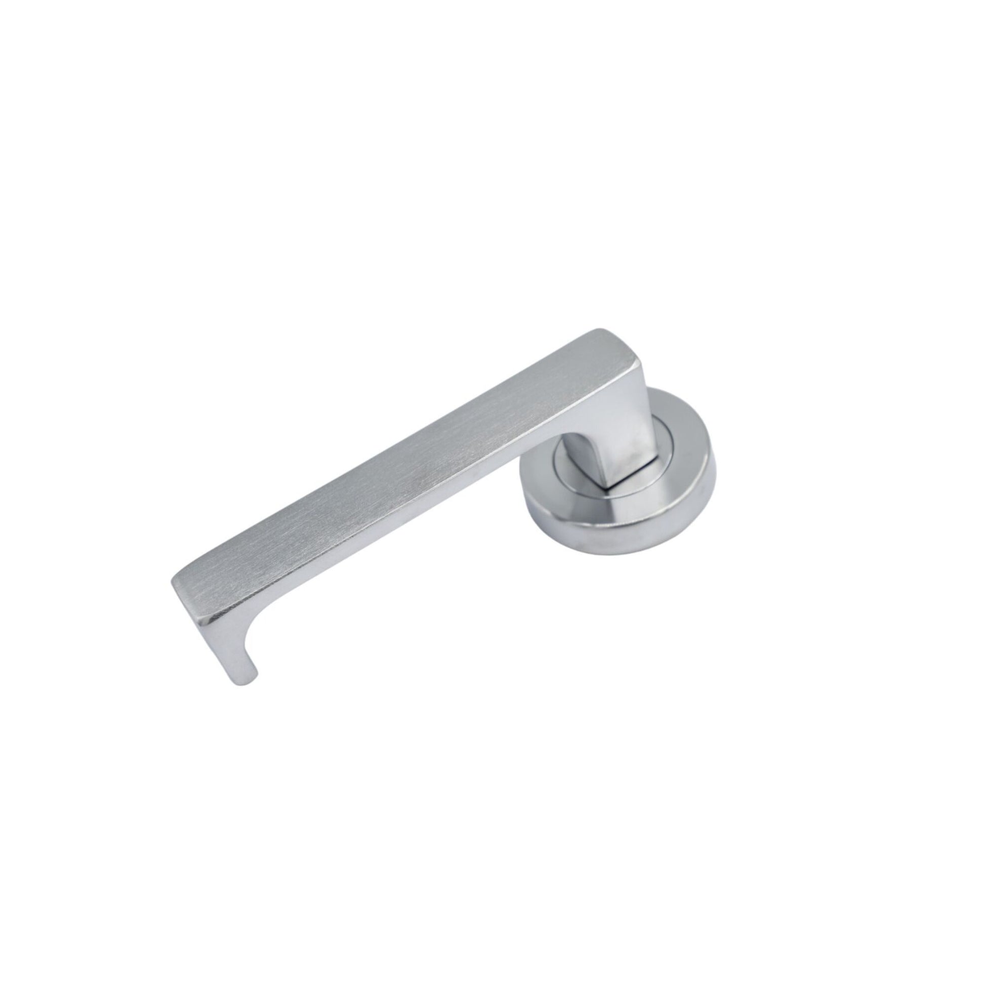 Symphony EXT Round Rose Fixed Half Set & Lever Options | AMS Doors