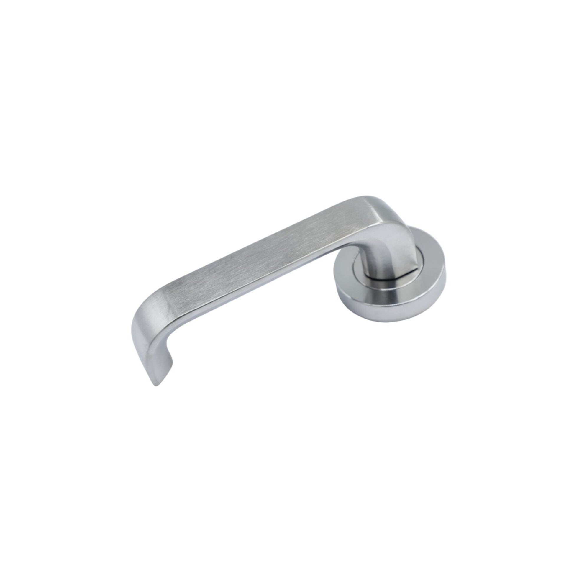Symphony EXT Round Rose Fixed Half Set & Lever Options | AMS Doors