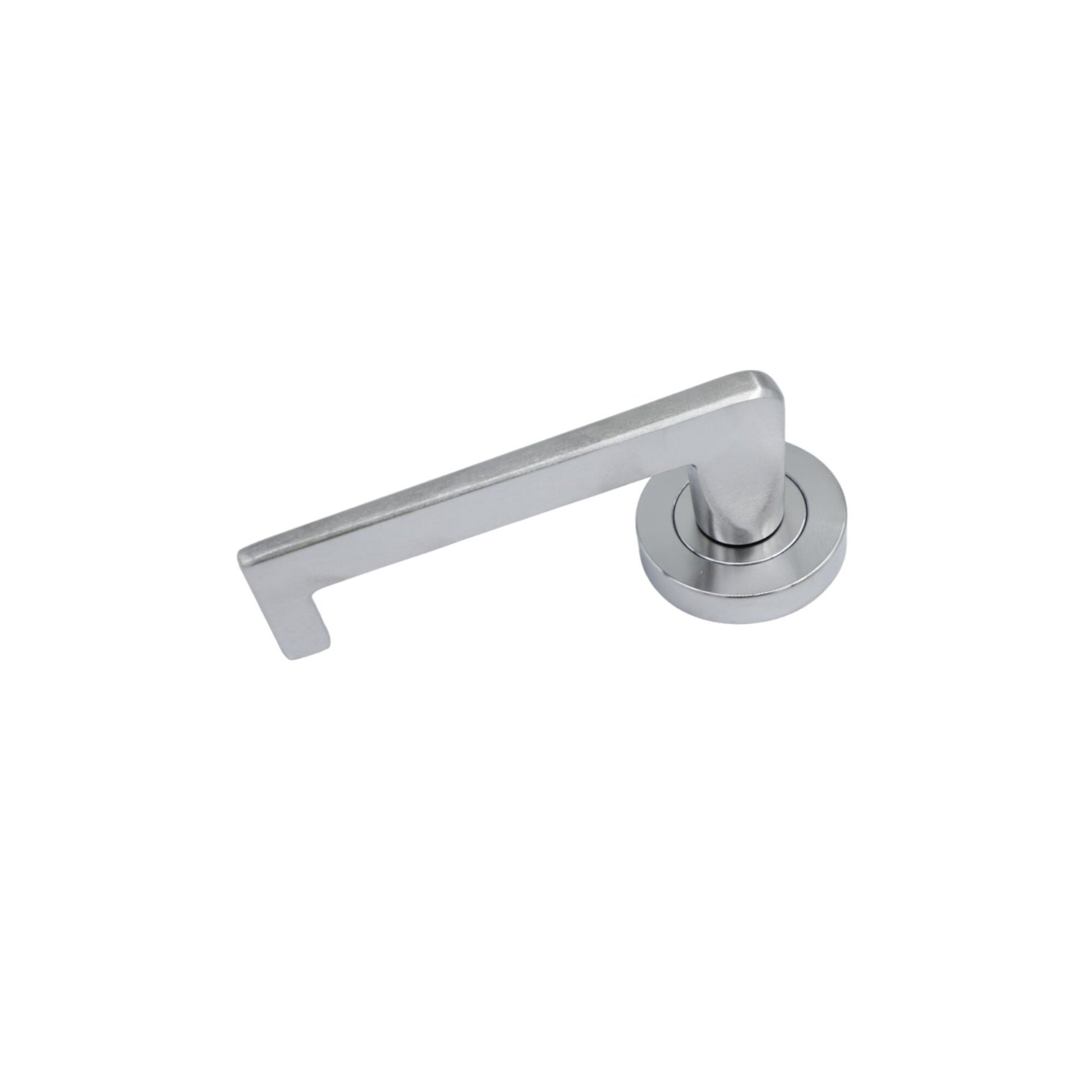 Symphony EXT Round Rose Fixed Half Set & Lever Options | AMS Doors