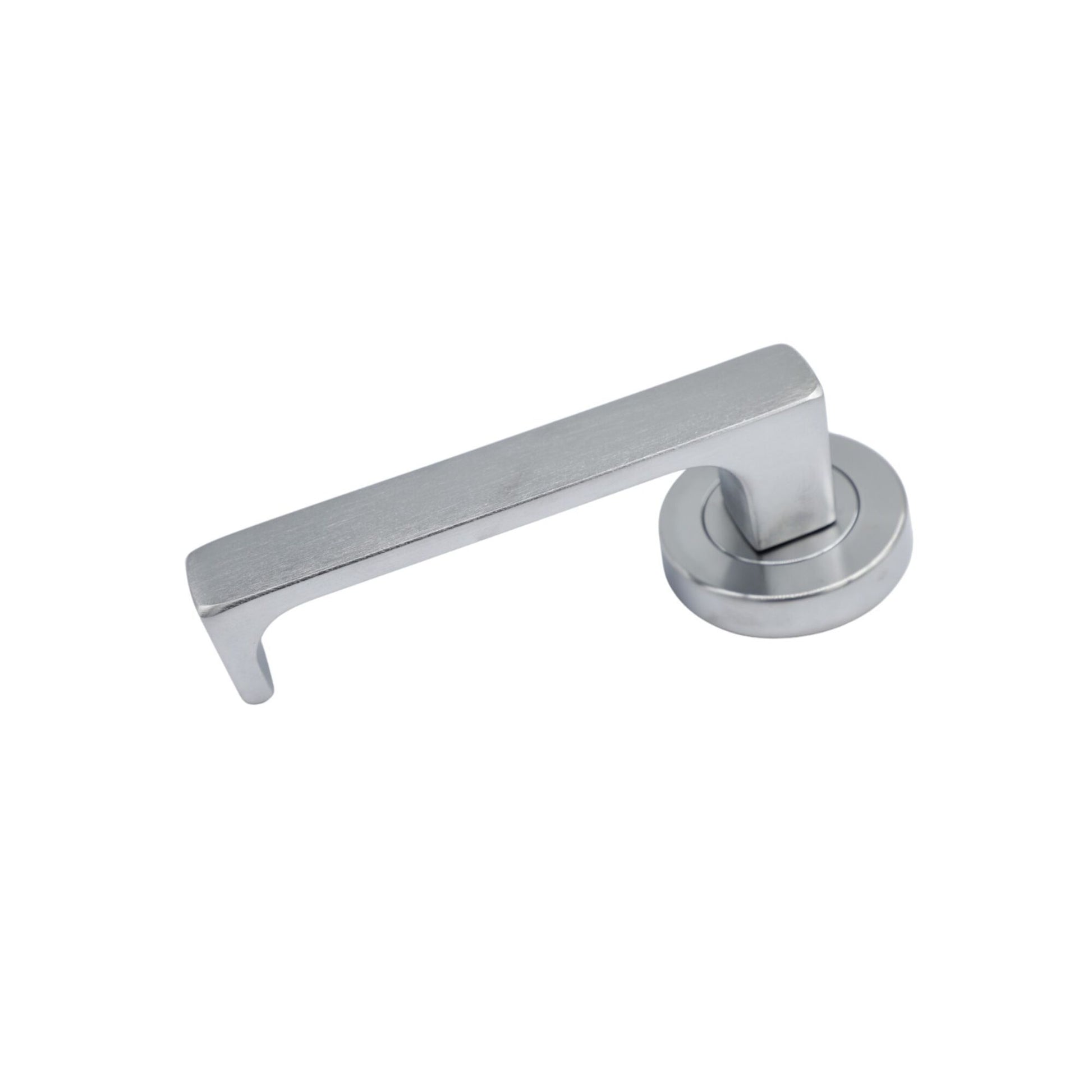 Symphony EXT Round Rose Fixed Half Set & Lever Options | AMS Doors