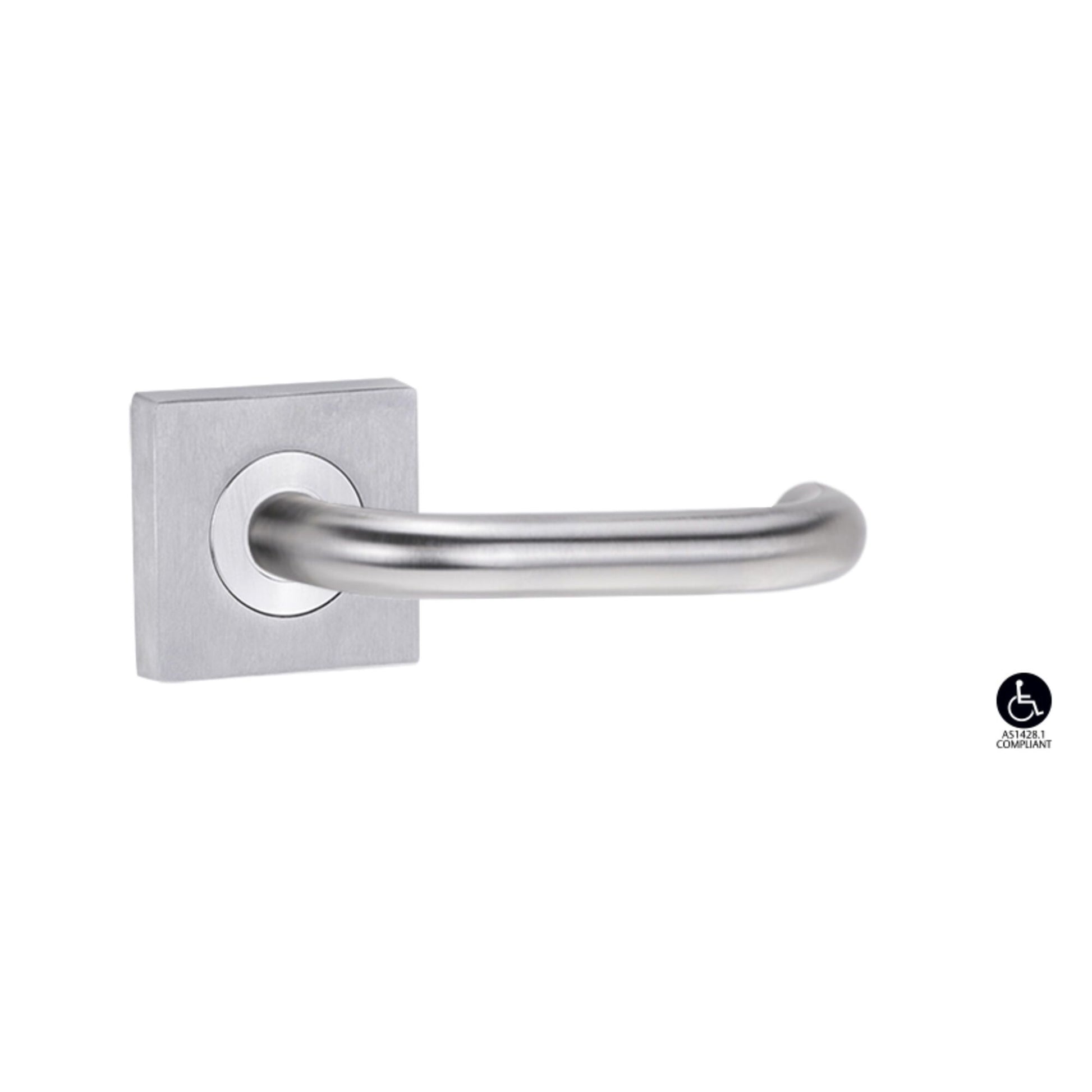 Symphony 70 Lever – Square Rose Options | AMS Doors