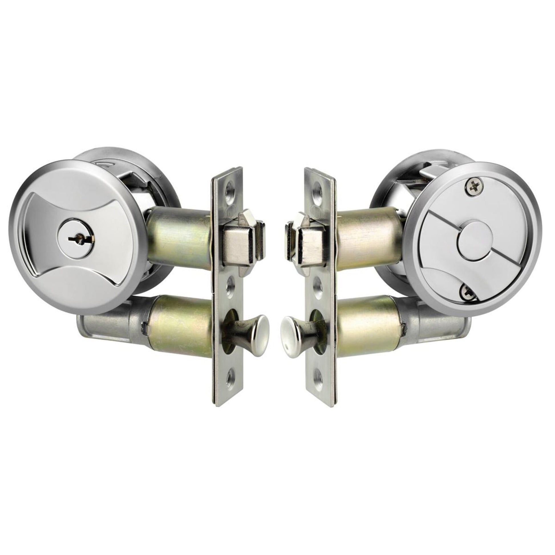 Symmetry Round Cavity Sliding Door Entrance Set – DP & 5KA Single Cylinder | AMS Doors