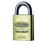 334B 45mm Brass Body Padlock 8.7mm Diameter Shackle with Multiple Options | AMS Doors