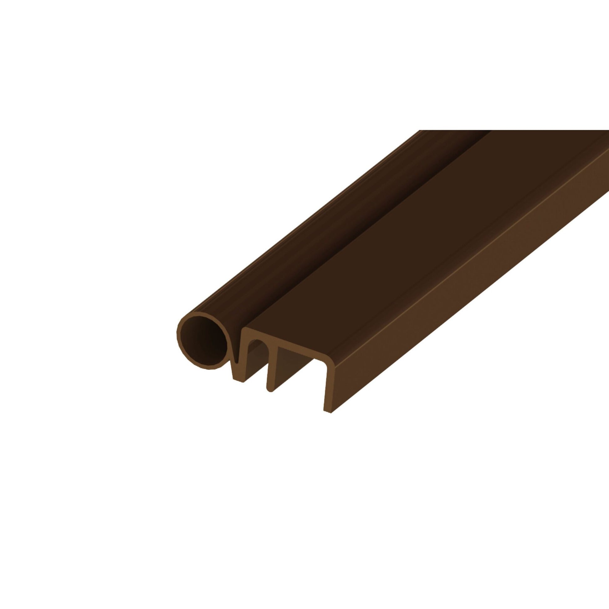 20X7mm Rigid & Flexible Pvc Perimeter Seal – 5.2M – Available In Brown & White | AMS Doors