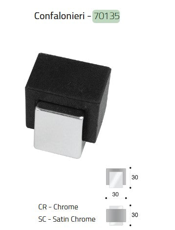 Light fixture with black and silver design on a white background