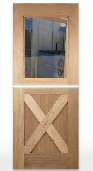 Dutch-1G-Cross Internal Door - Double-Glazed Glass