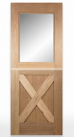 Dutch-1G-Cross Internal Door - Decorative Glass