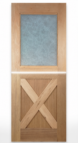 Dutch-1G-Cross Internal Door - Decorative Glass