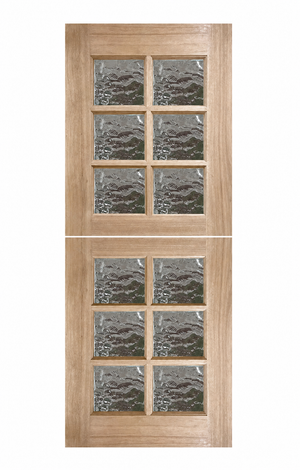 Dutch Double 6L Internal Door - Decorative Glass