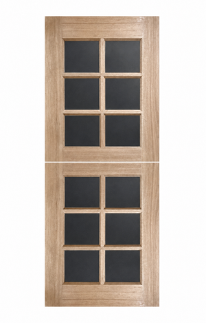 Dutch Double 6L Internal Door - Laminated Glass