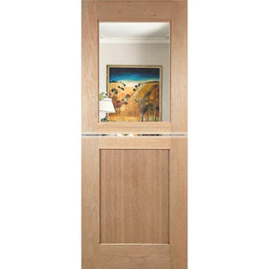 Dutch-1G-Shaker Entrance Door - Clear Glass