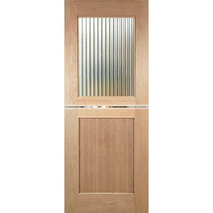 Dutch-1G-Shaker Entrance Door - Toughened Glass