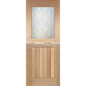 Dutch-1G-Vgroove Internal Door - Toughened Glass