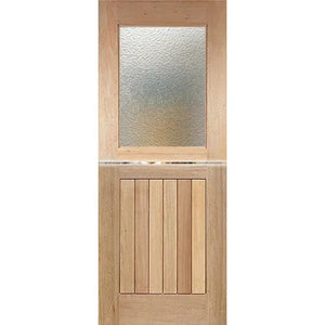 Dutch-1G-Vgroove Entrance Door - Toughened Glass