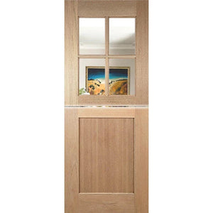 Dutch-4L-Shaker Entrance Door - Clear Glass