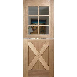 Dutch-6L-Cross Entrance Door - Laminated Glass