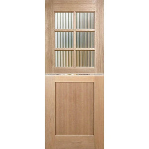 Dutch-6L-Shaker Entrance Door - Decorative Glass Options