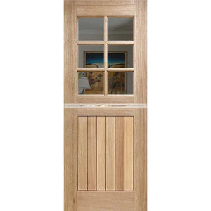 Dutch-6L-VGroove Entrance Door - Laminated Glass