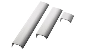 Three cylindrical light fixtures on a white background