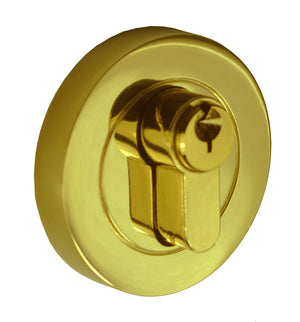 Nidus Eurobolt double cylinder  Visual Pack Polished Brass