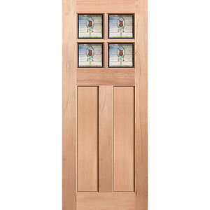 Edwardian-G style enriched by detailed floral triple glass