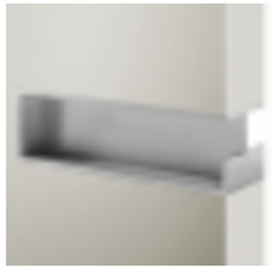 Rectangular object with a textured surface on a white background