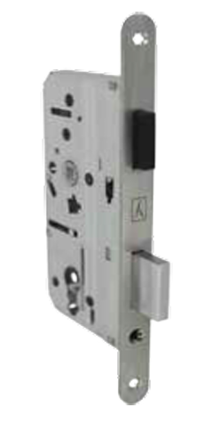 Lock mechanism on a white background
