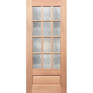 Glass with traditional cathedral pattern for soft exteriors