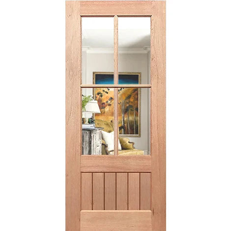 Bright clear V-line glass with 4-line structure