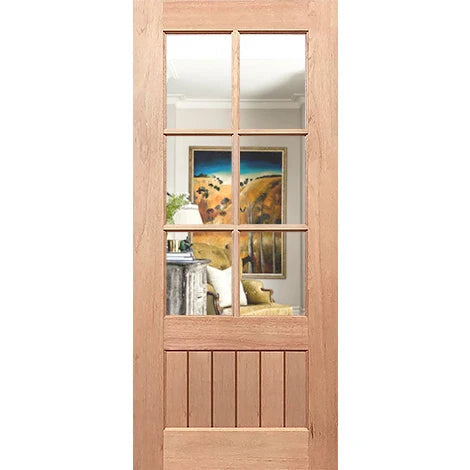 Clarity and strength in laminated V-groove panel