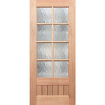 Soft light-filtering glass with elegant cathedral texture