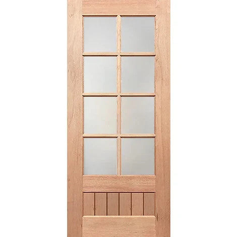 Clear yet private translucent door panel