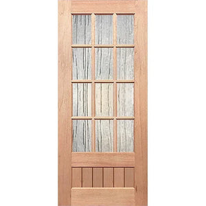 Structured glass panel with Seadrift design