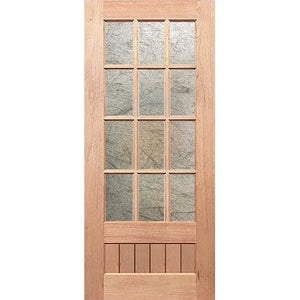 Modern panel door with Rice Paper glass clarity