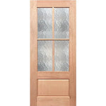 Statement door with timeless cathedral glass appeal