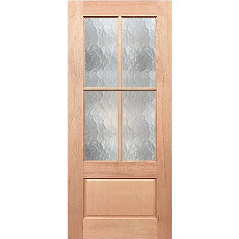 Statement door with timeless cathedral glass appeal
