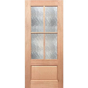Statement door with timeless cathedral glass appeal