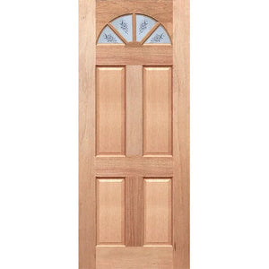 Fanlight Internal Door - Multi-Colour Frost