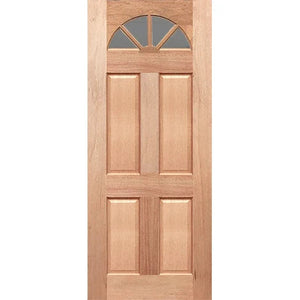 Fanlight Entrance Door - Laminated Glass