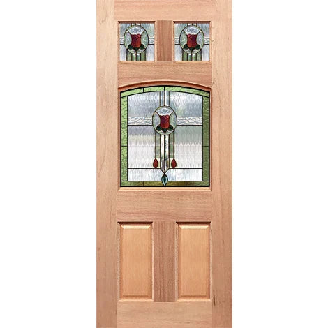 Romantic curved door design with English Rose-LL triple glass